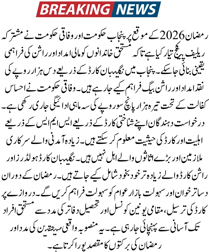 10000 Ramzan Package Registration 2026