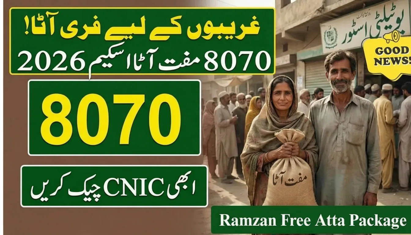 8070 Muft Atta Registration 2026 – Free Wheat for Eligible Families