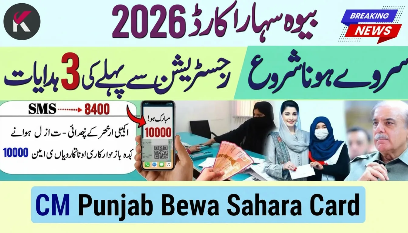 CM Punjab Bewa Sahara Card Scheme 2026