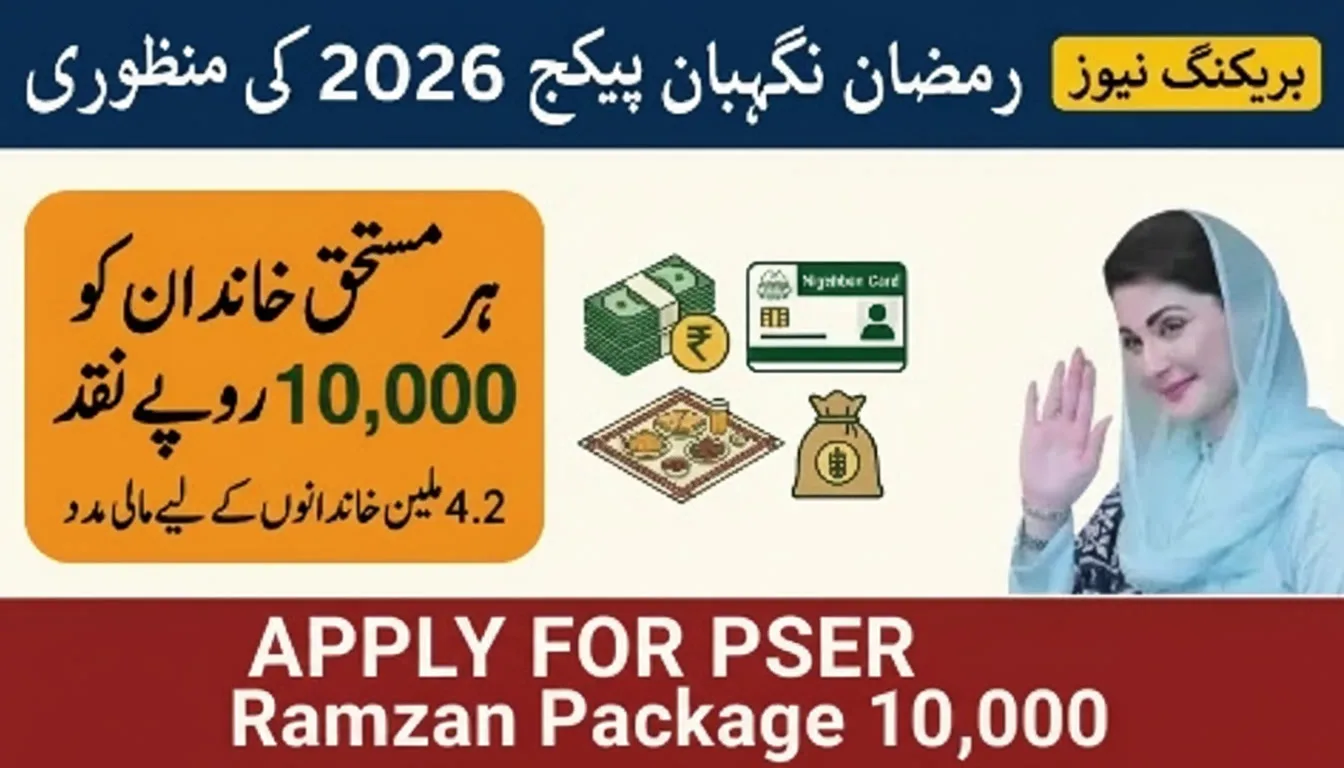 PSER Ramzan Package 10000 Online Registration 2026