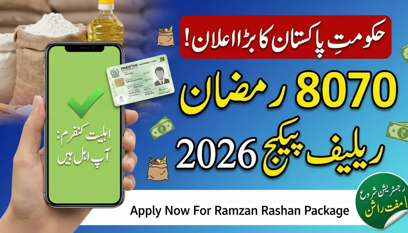 8070 Online Portal For Ramzan Relief Package – Complete Details